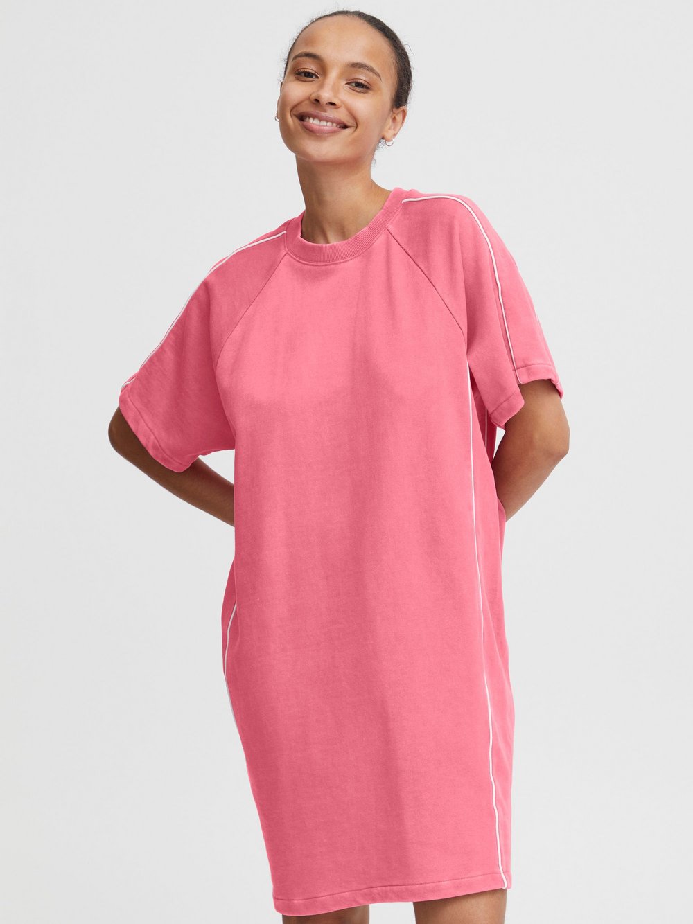 TheJoggConcept. Kleid Damen Baumwolle pink, XS