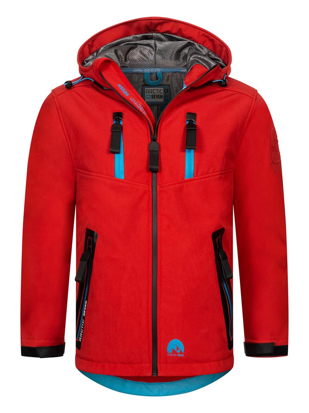 Arctic Seven Softshelljacke  Herren Baumwolle rot, XXXXL