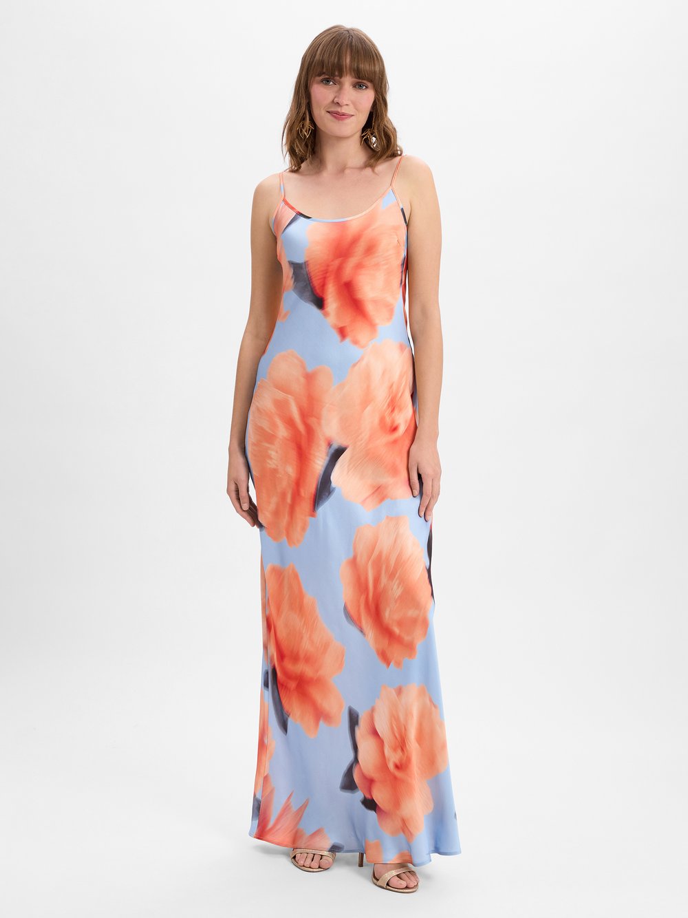 mbyM Sommerkleid Damen Viskose mehrfarbig gemustert, S