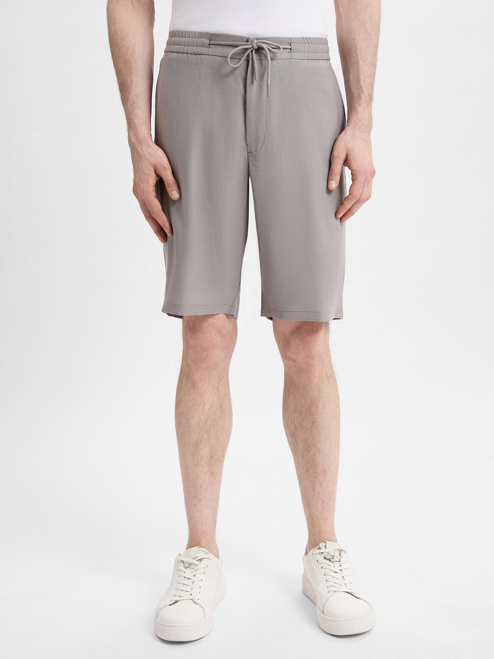 Finshley & Harding London Shorts Herren Lyocell grau, 54