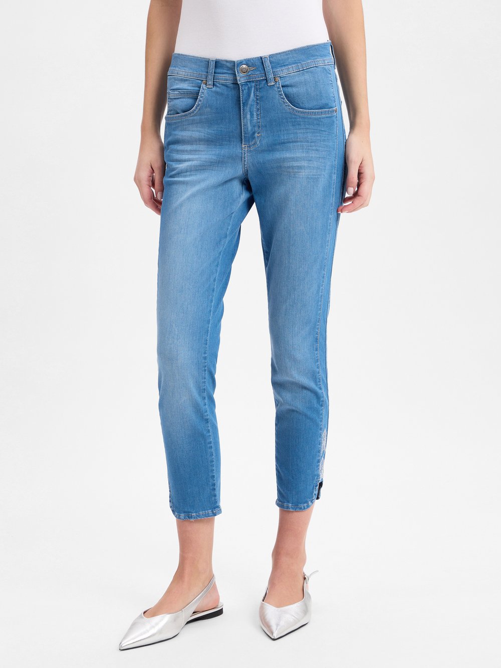 Angels 7/8-Jeans Damen Baumwolle blau, 44