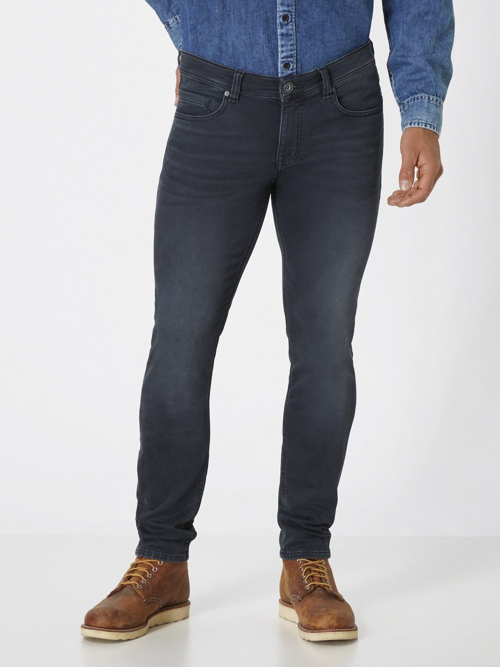 Paddock`s 5-Pocket Jeans Herren Baumwolle blau, 29-32