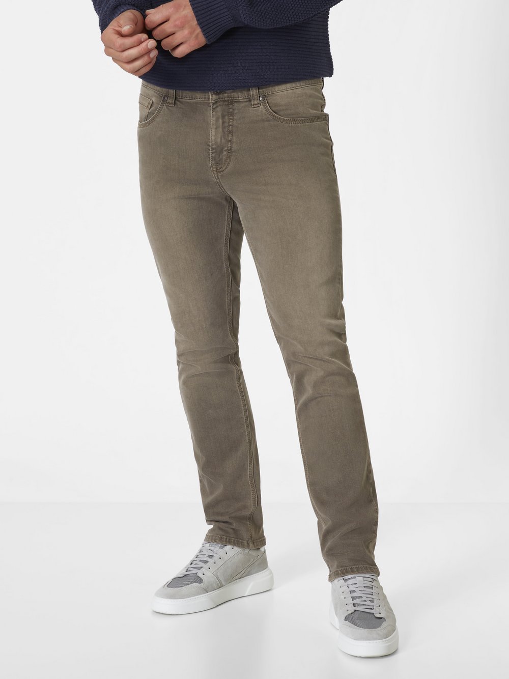 Paddock`s 5-Pocket Jeans Herren Baumwolle grau, 38-28