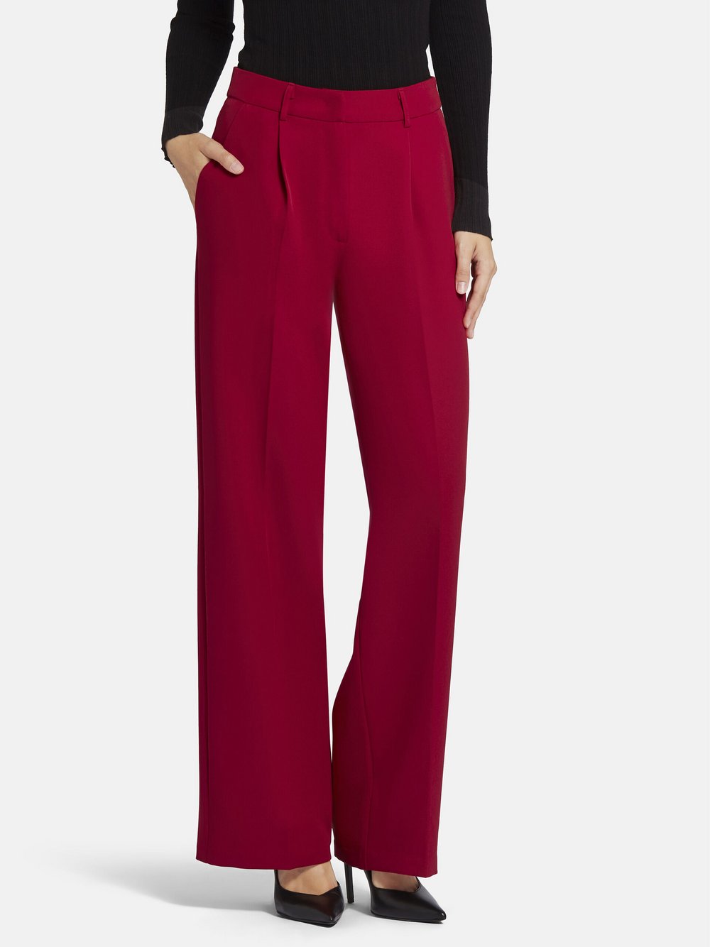 Nicowa Stoffhose Damen rot, 34