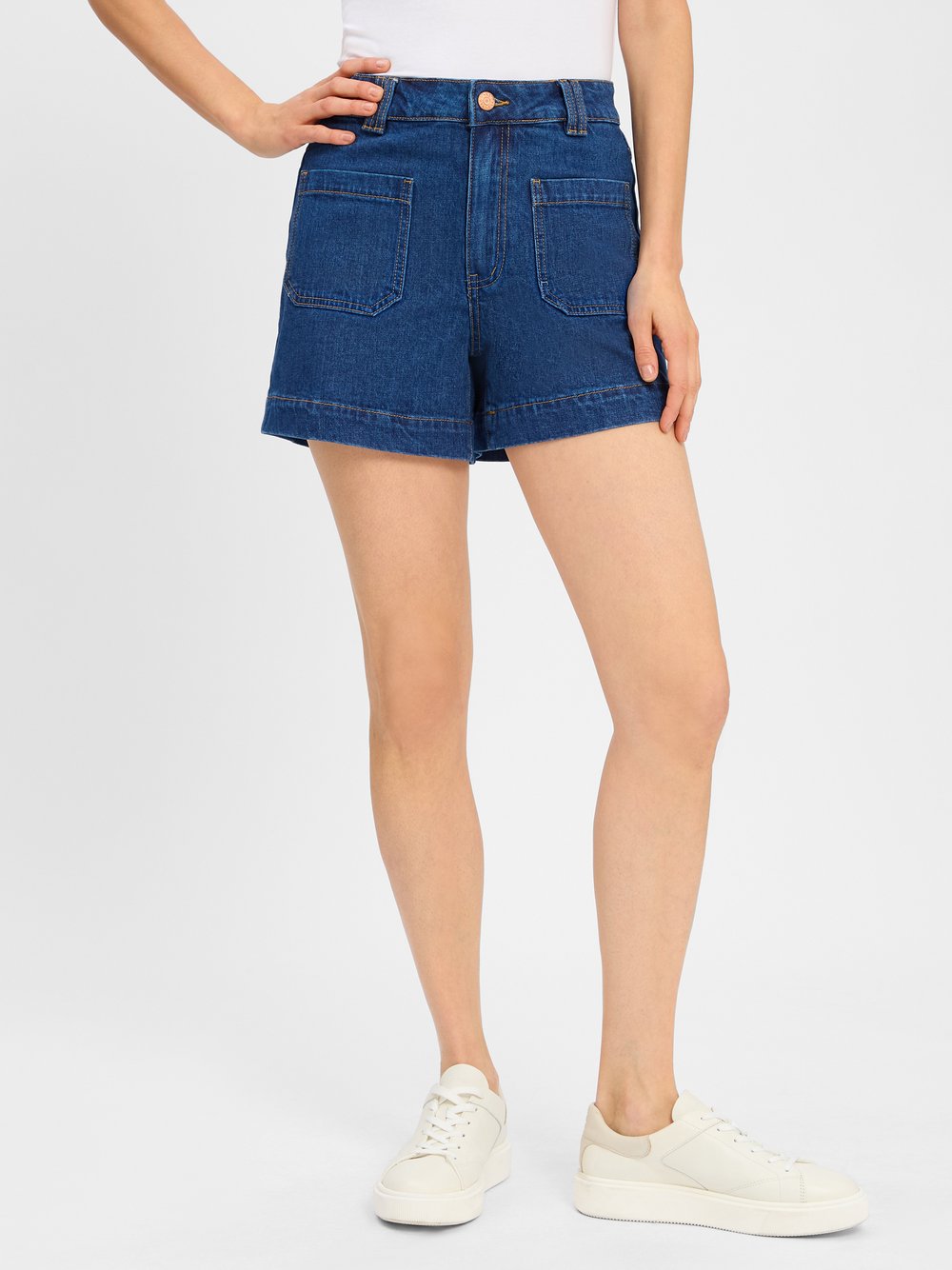 Y.A.S Jeans-Shorts Damen Baumwolle blau, 40