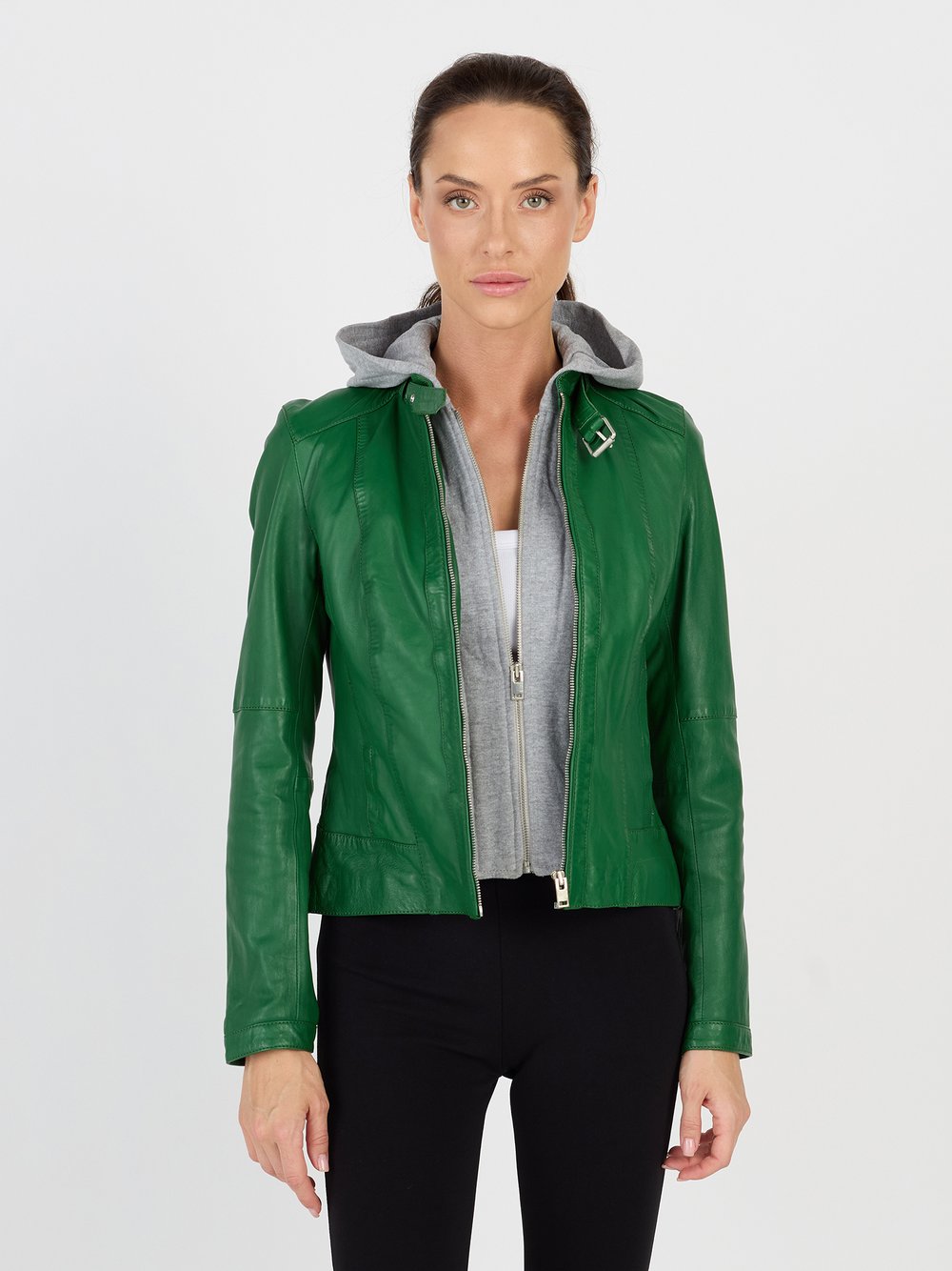 JCC Lederjacke Damen grün, 34