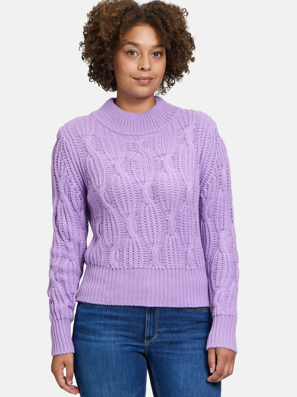 Betty & Co Grobstrick-Pullover Damen lila, 36