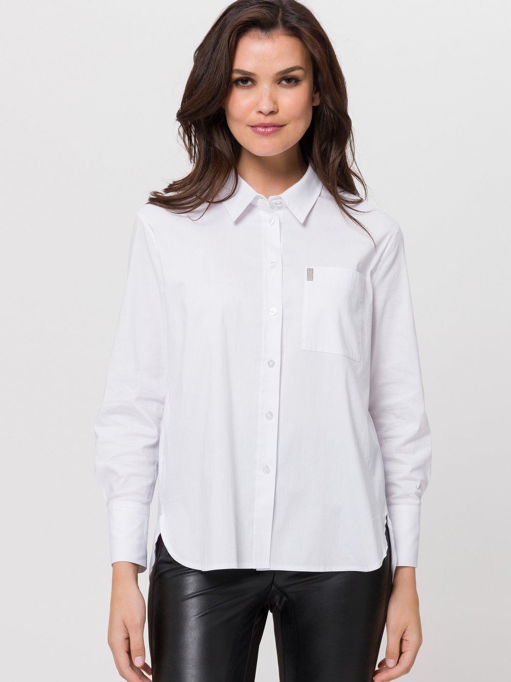 TUZZI Bluse Damen Baumwolle weiß, 46