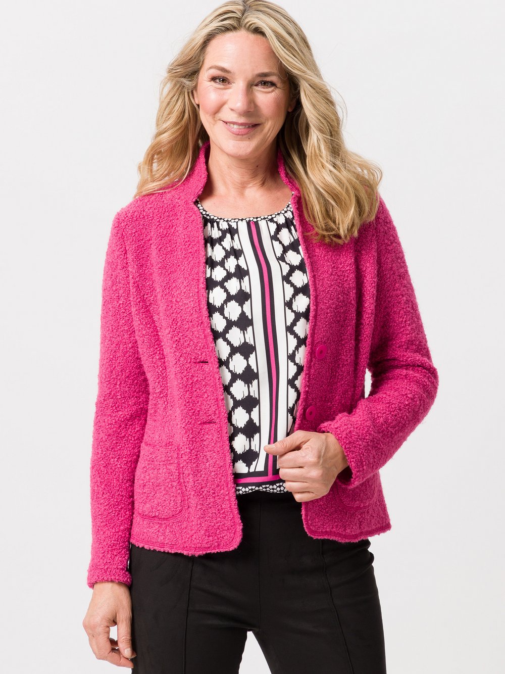 Frank Walder Strickjacke Damen Polyamid pink, 42