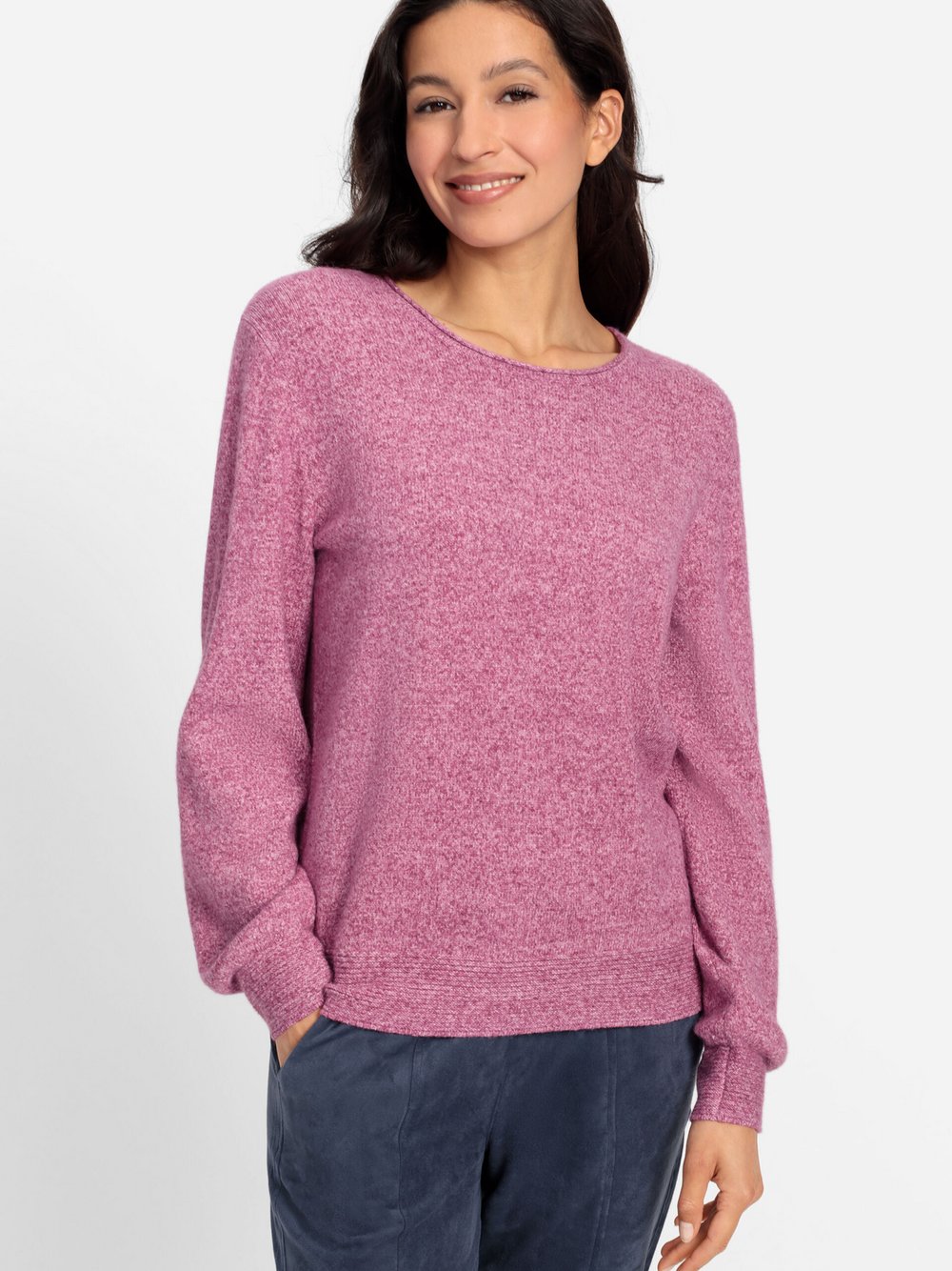 Olsen Pullover Damen Viskose pink, 48