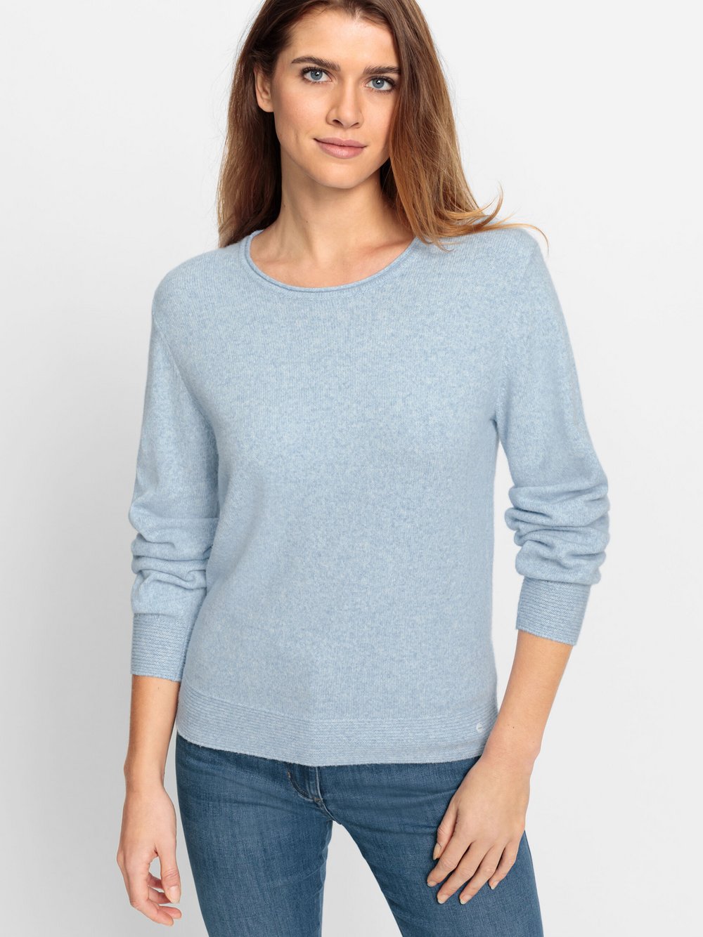 Olsen Pullover Damen Viskose blau, 46