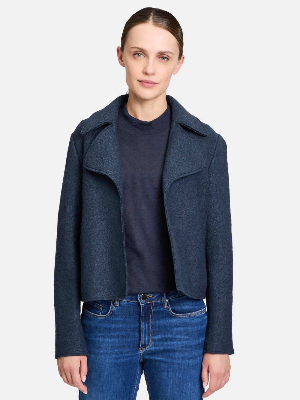 Betty & Co Casual-Jacke Damen Viskose blau, 40