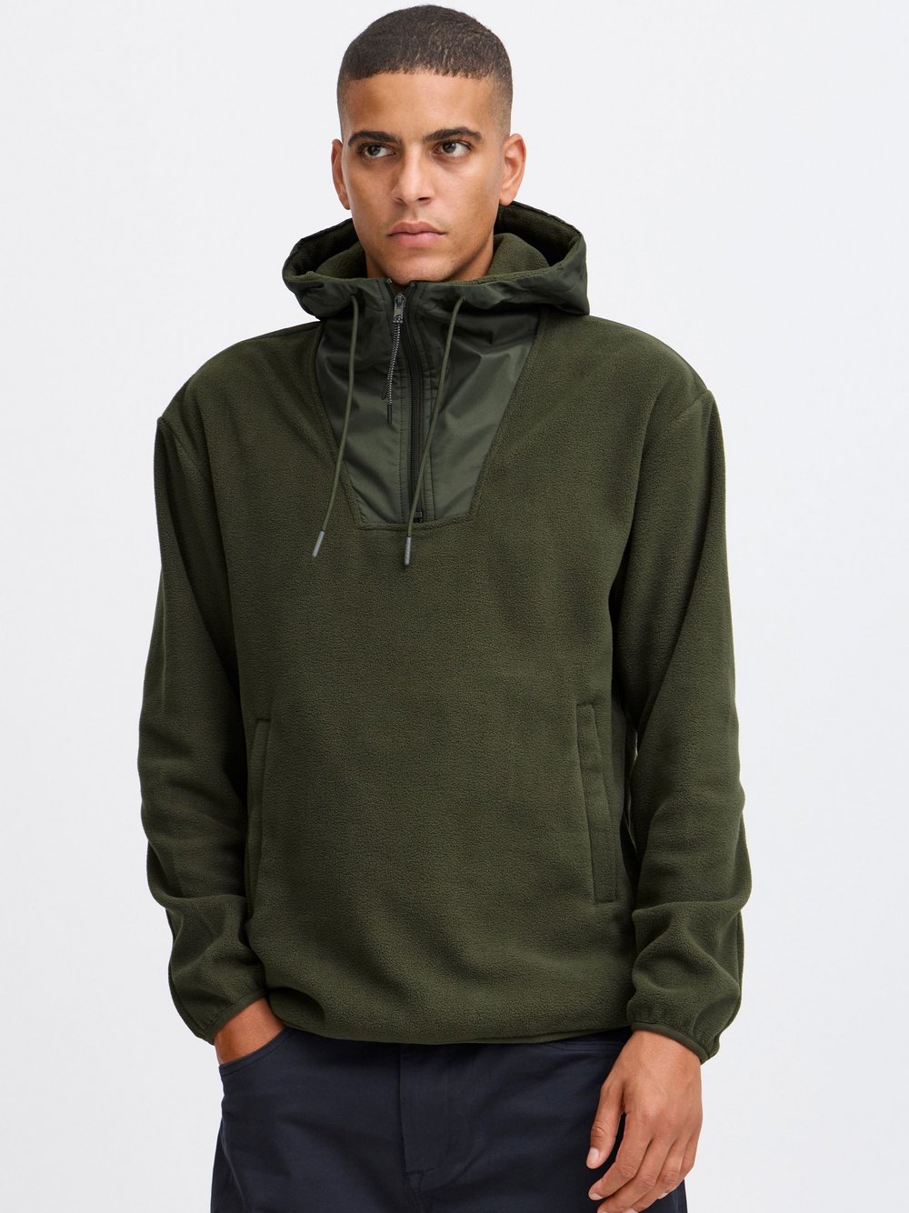 BLEND Kapuzenpullover Herren grün, L