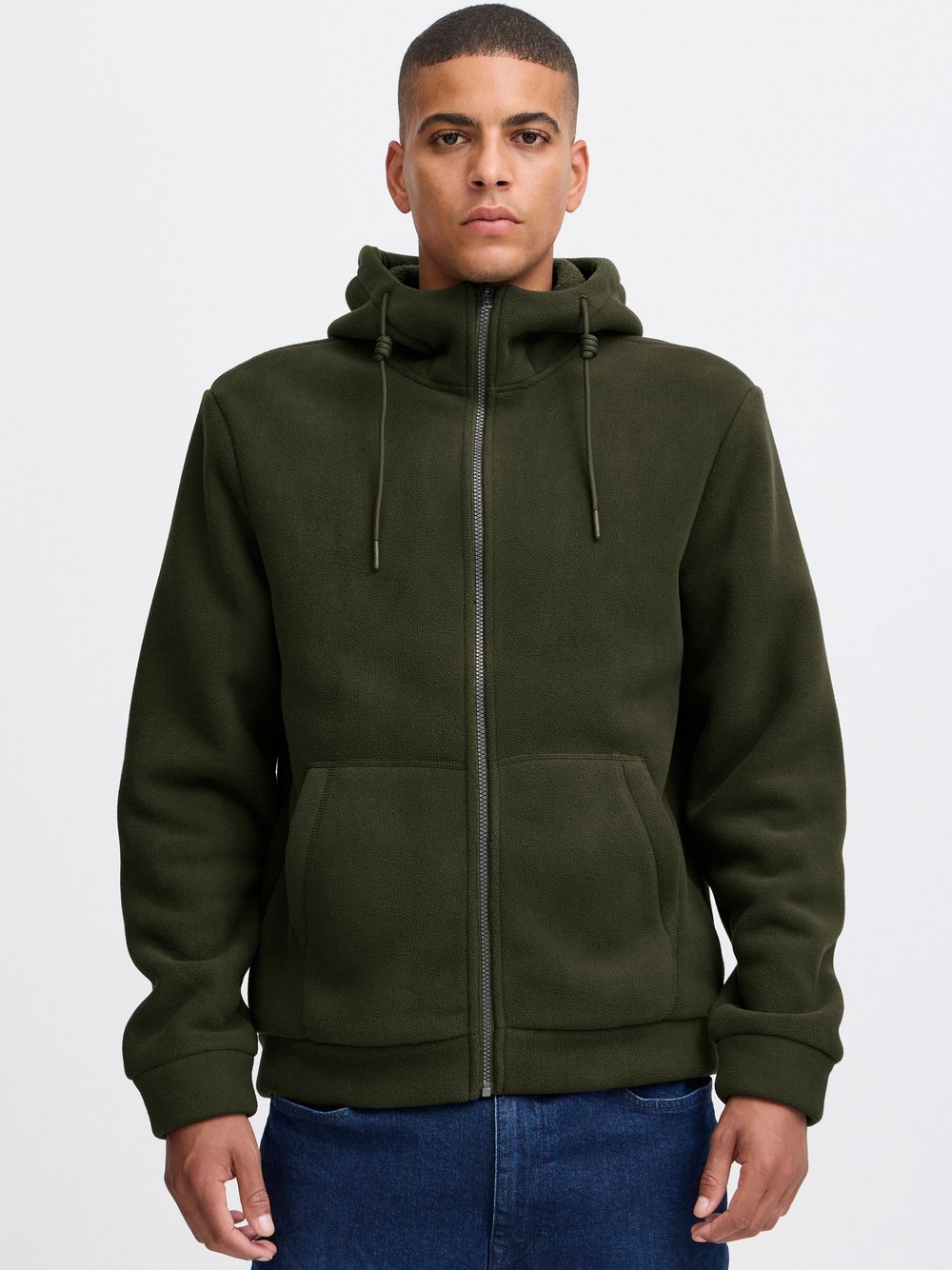 BLEND Sweatjacke Herren grün, XXL