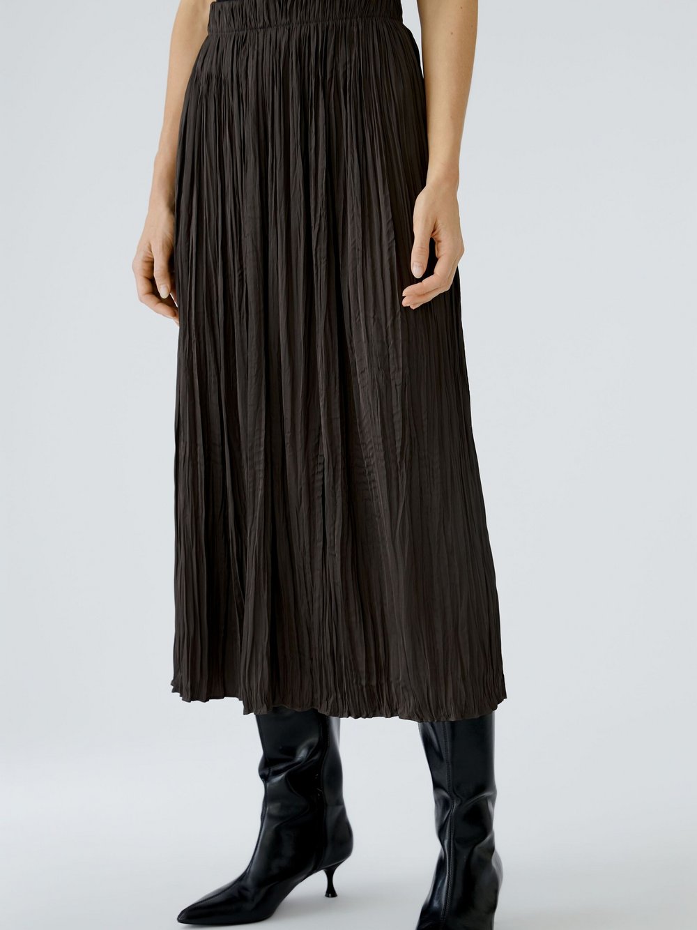 Oui Maxirock Damen braun, 44