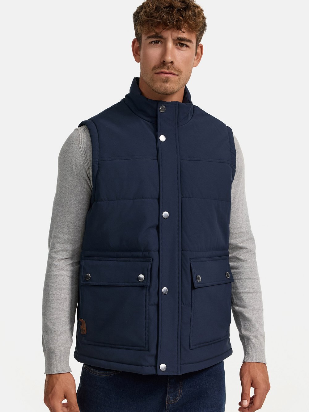 Indicode Weste Herren blau, M