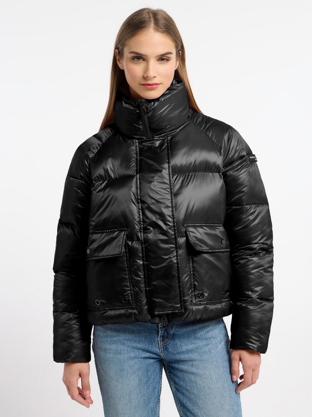 Frieda & Freddies Outdoorjacke Damen schwarz gemustert, 42