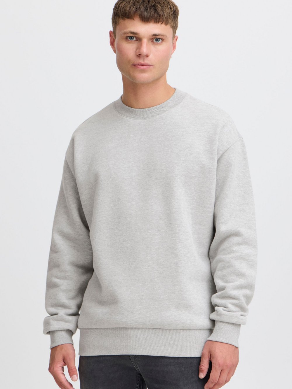 BLEND Sweatshirt Herren Baumwolle grau, M