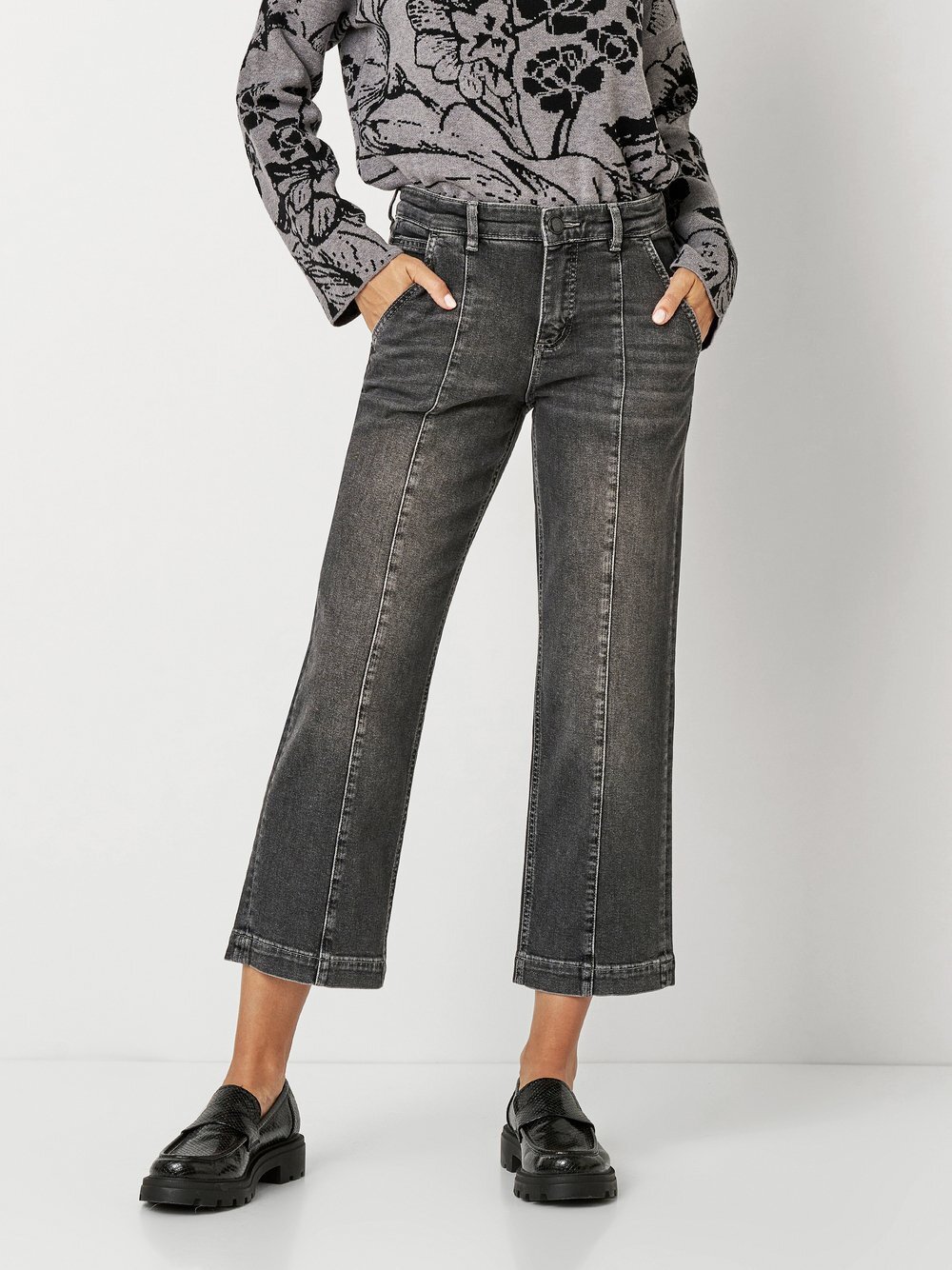 TONI Jeans Damen Baumwolle grau, 46