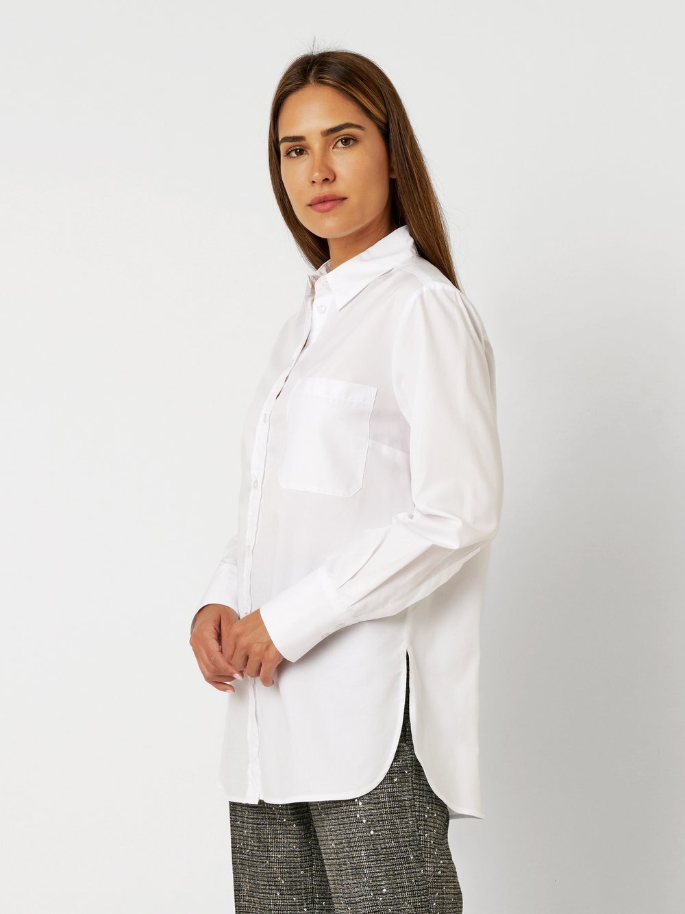 TONI Bluse Damen Baumwolle weiß, 48