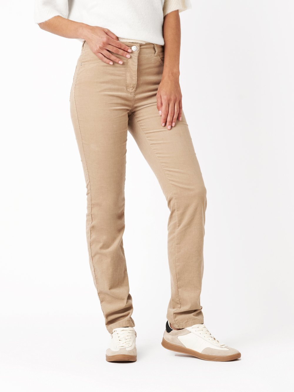 Thumbnail - TONI Hose Damen Baumwolle beige, 46
