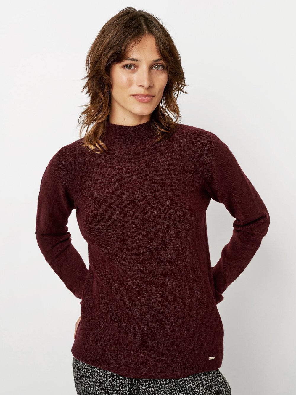 TONI Strickpullover Damen Viskose rot, 36