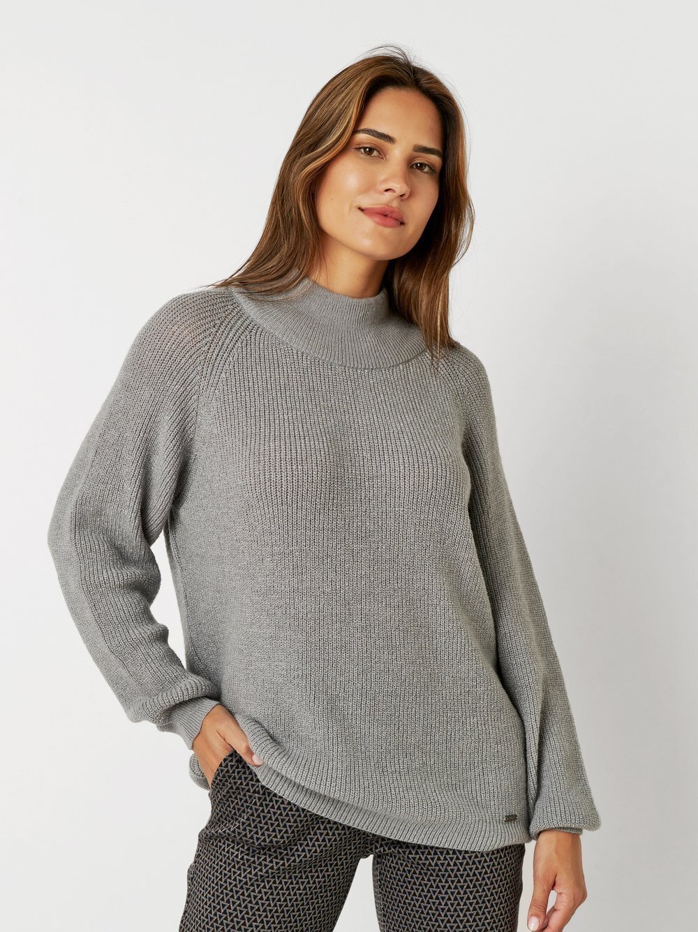 TONI Strickpullover Damen Stoff grau, 46