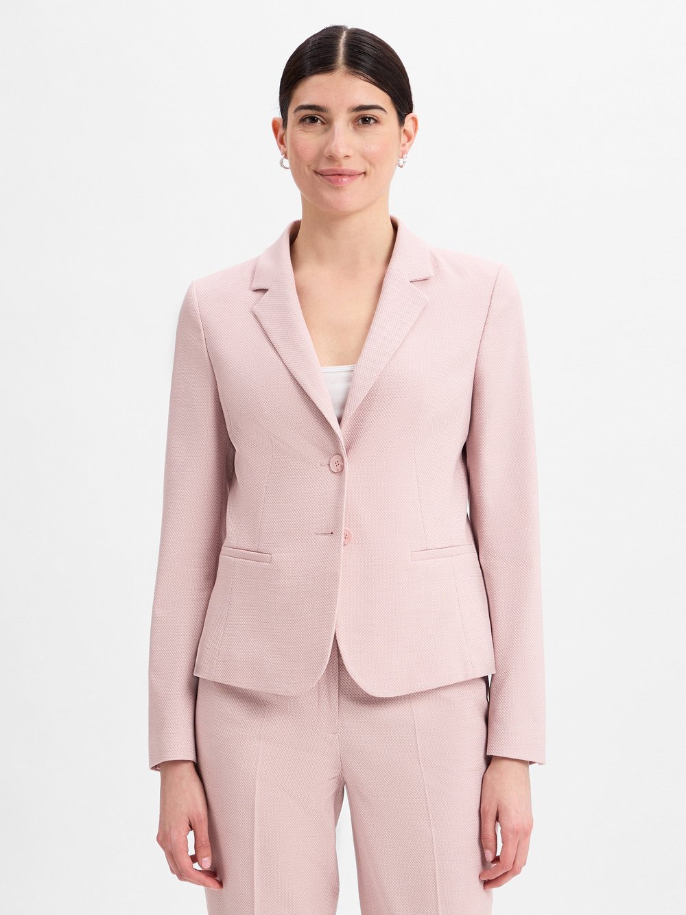 More & More Blazer Damen rosa strukturiert, 38