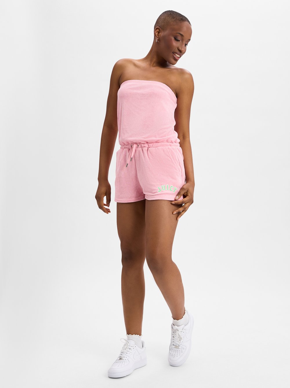 Juicy by Juicy Couture Bandeau-Jumpsuit Damen Baumwolle rosa, S