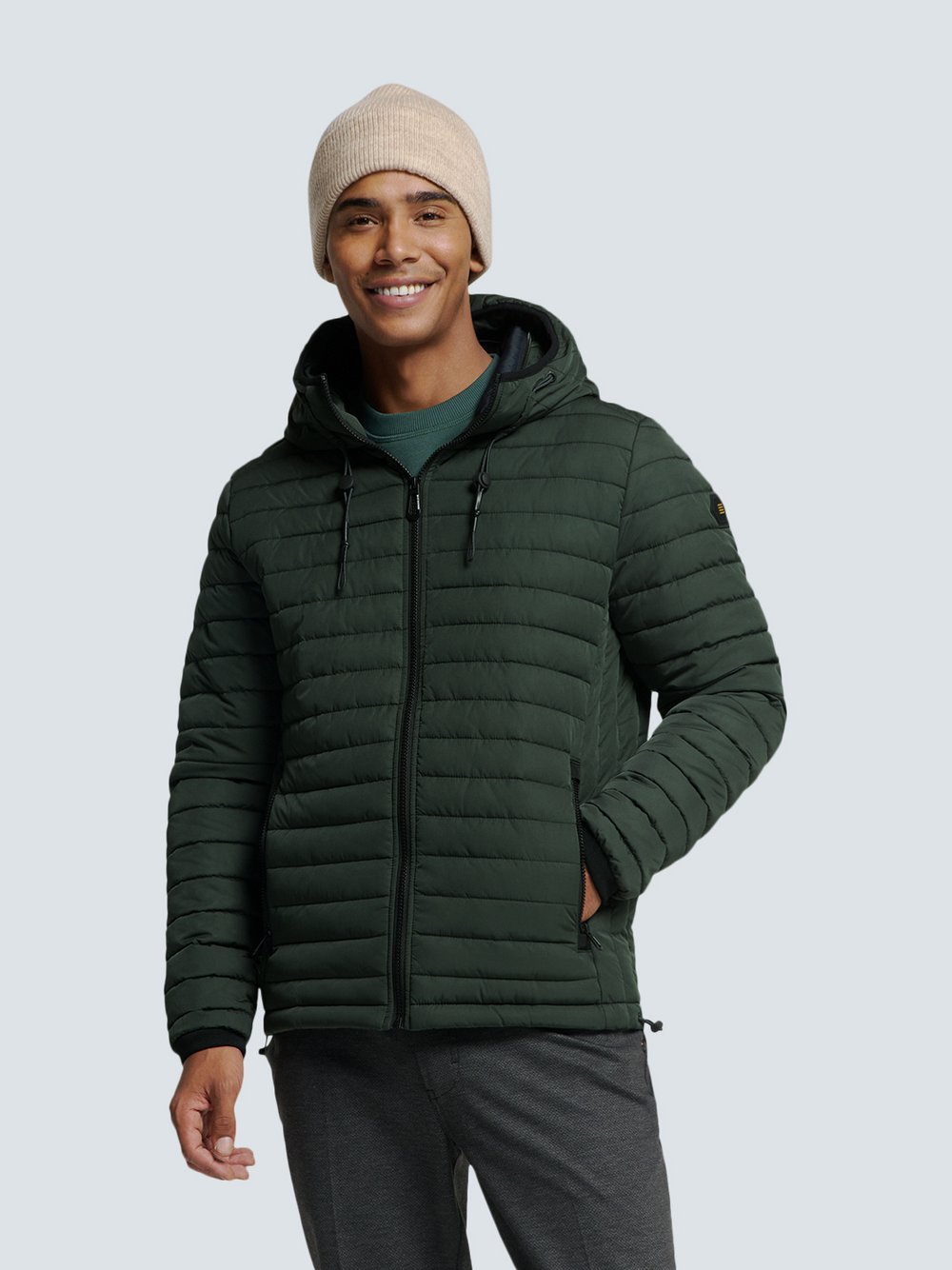 No Excess Kapuzen-Bodywarmer Herren grün, XXL