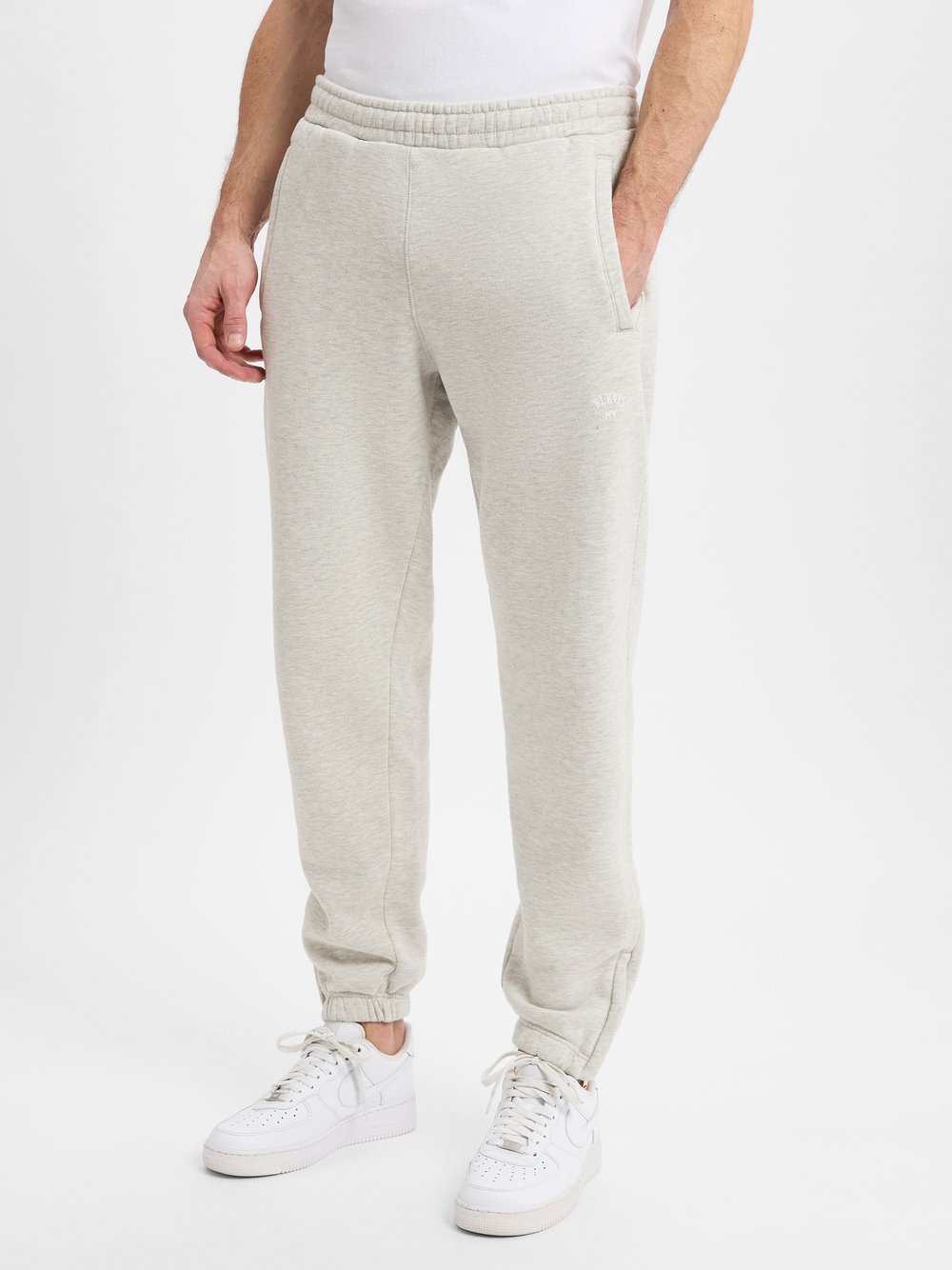 BLKVIS Jogginghose Herren Baumwolle grau meliert, XL