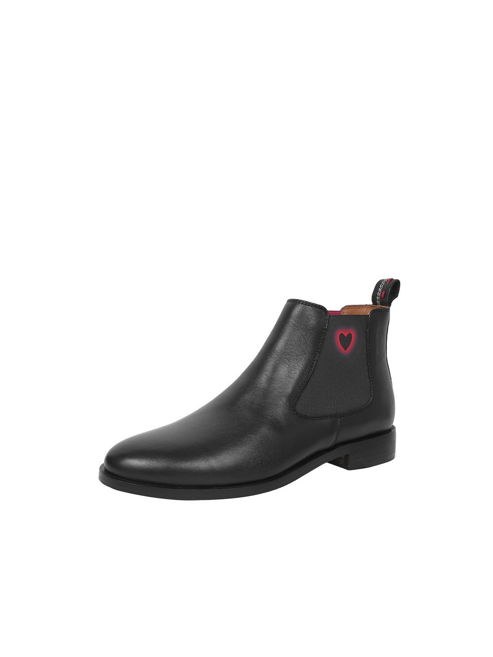 Crickit Chelsea-Boots Damen Leder schwarz bedruckt, 39