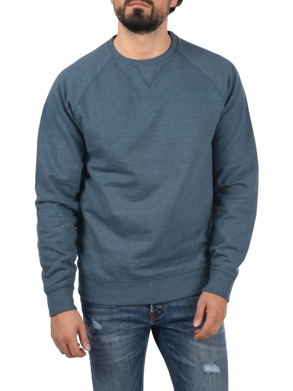 BLEND Sweatshirt Herren Baumwolle blau, S