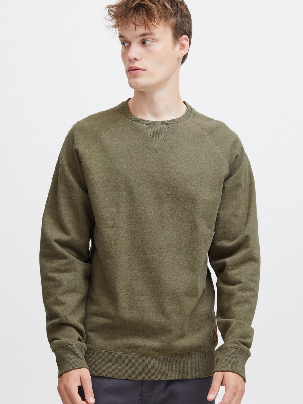 BLEND Sweatshirt Herren Baumwolle grün, M