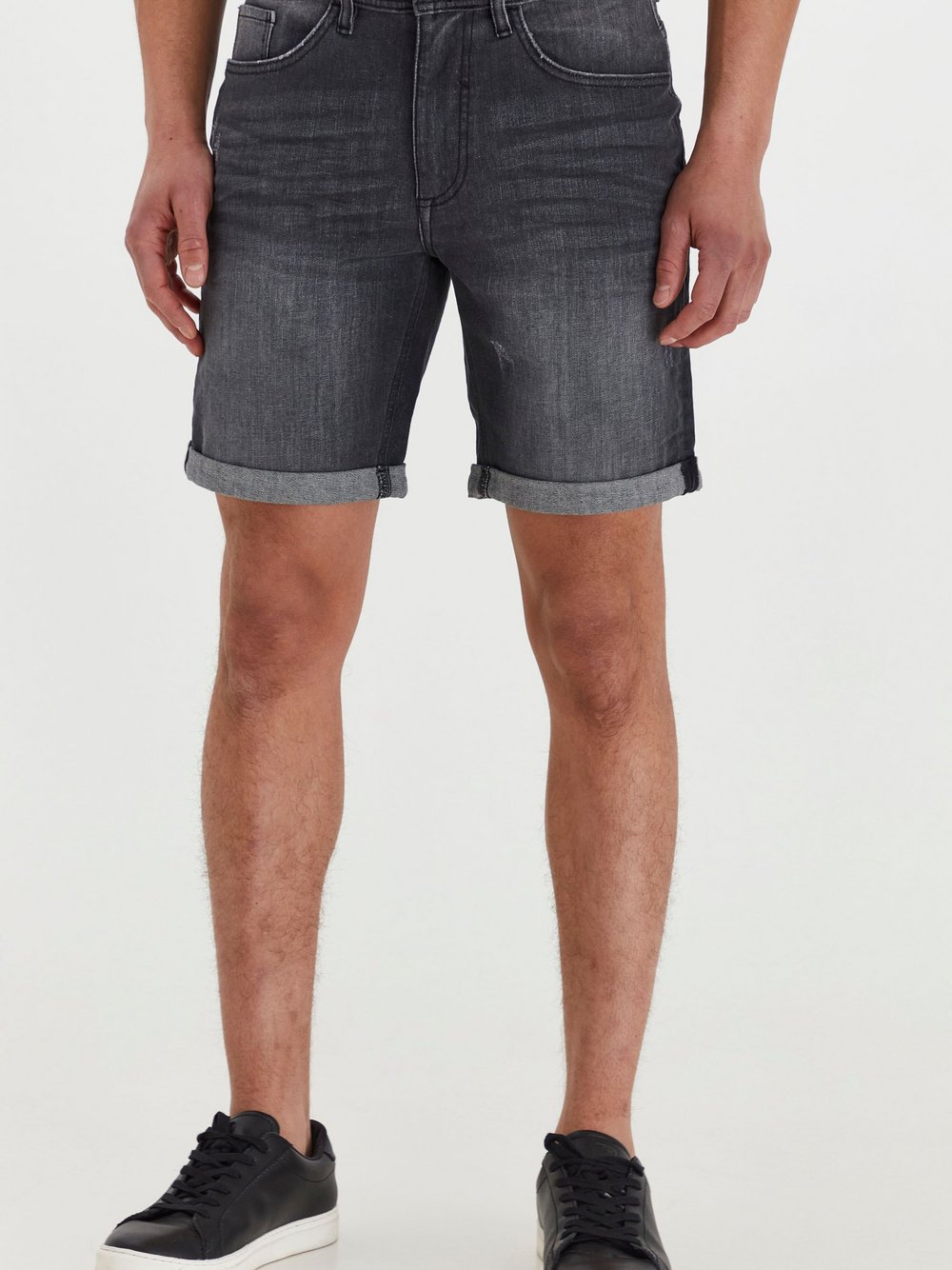 BLEND Jeansshorts Herren Baumwolle grau, XL