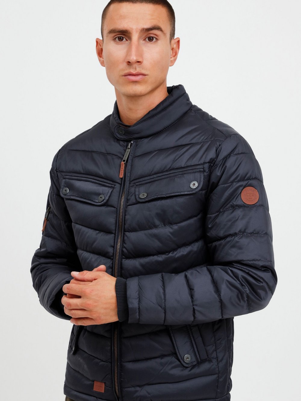 BLEND Steppjacke Herren grau, L