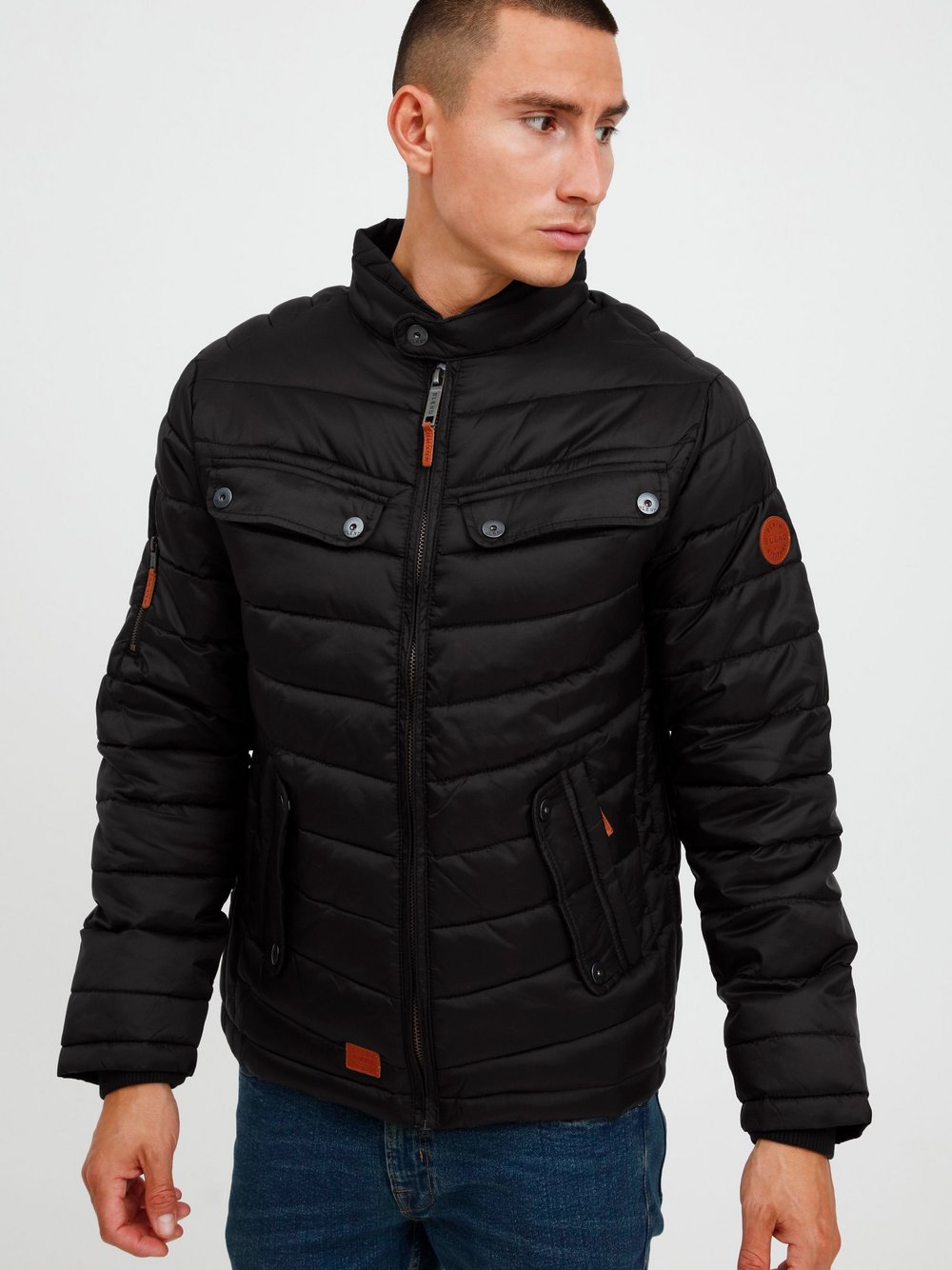 BLEND Steppjacke Herren schwarz, L