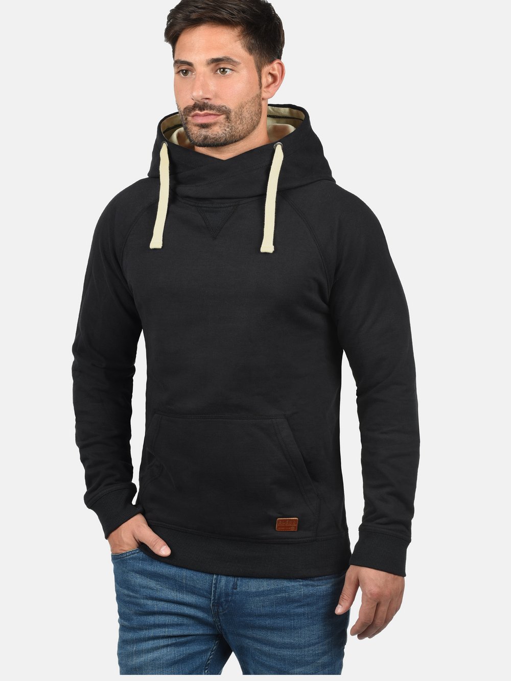 BLEND Hoodie Herren Baumwolle schwarz, S