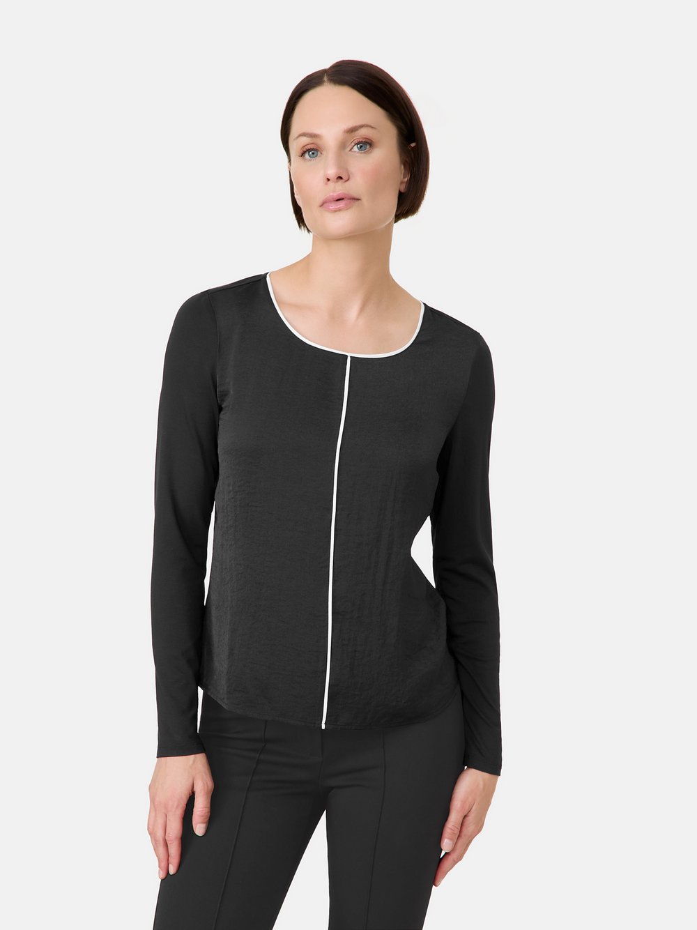 Taifun Langarmshirt Damen Viskose schwarz, 44