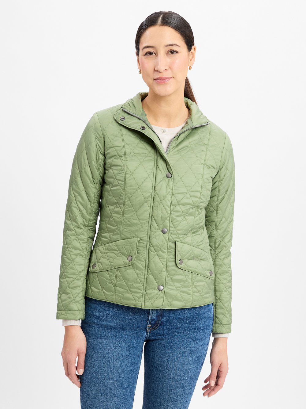 Barbour Übergangsjacke Damen Polyamid grün, 36