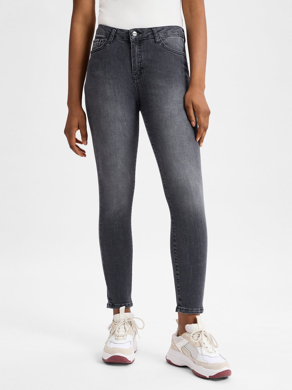 Nümph Jeans Damen Baumwolle grau, 38