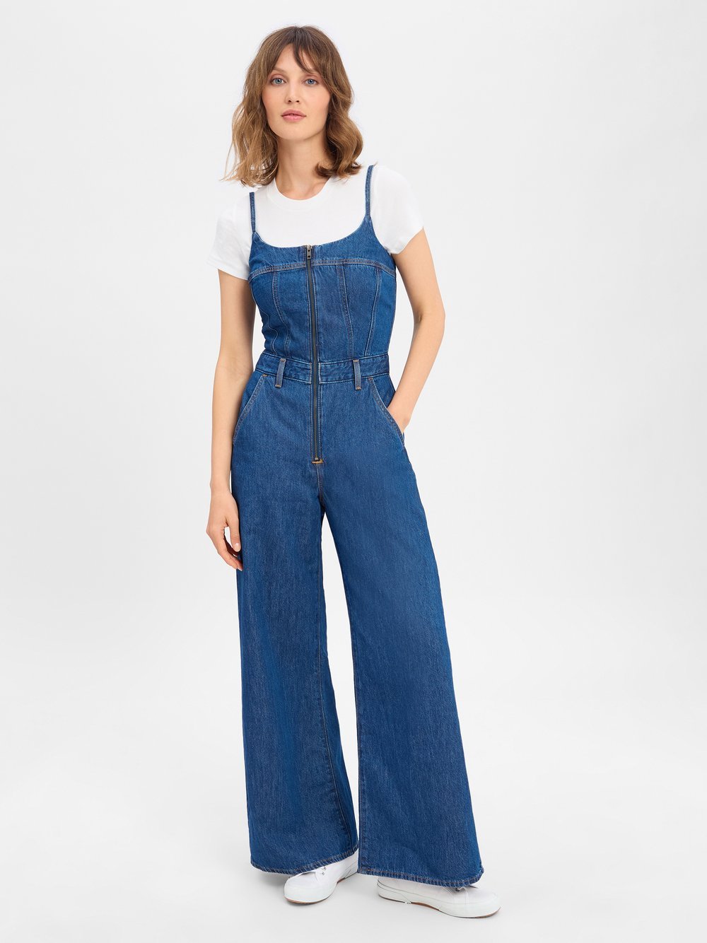 Levi's Jumpsuit Damen Baumwolle blau, S