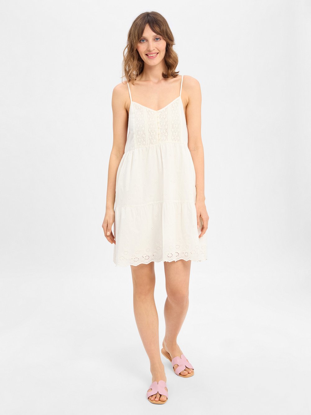 Levi's Minikleid Damen Baumwolle weiß, S