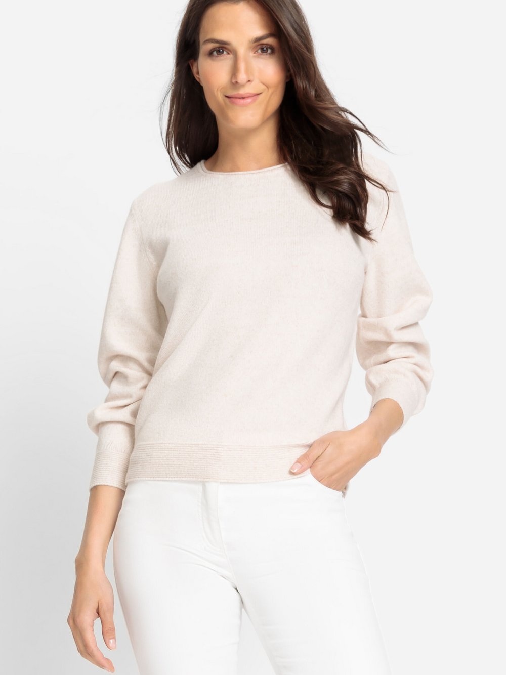 Olsen Pullover Damen Viskose beige, 42