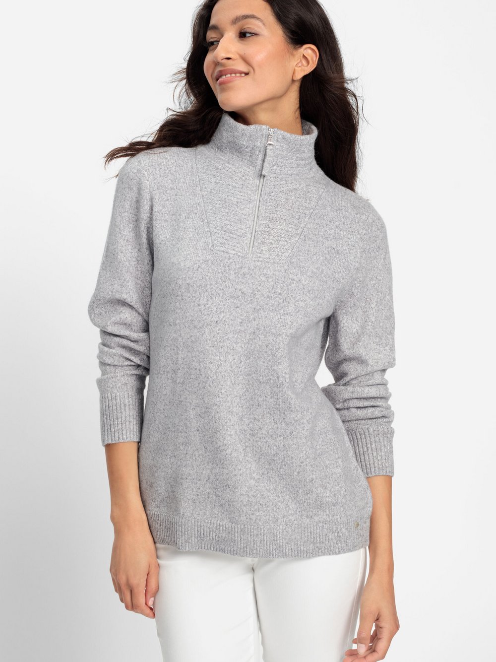 Olsen Pullover Damen Viskose grau, 38