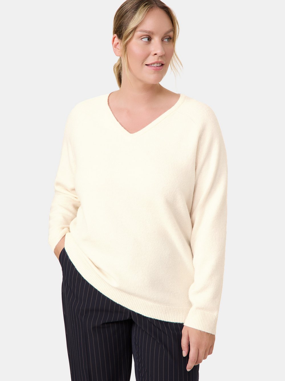 Samoon Pullover Damen beige, 52