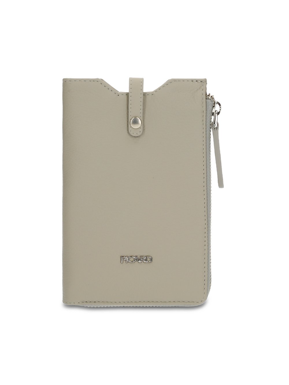 PICARD Handytasche Damen Leder grau strukturiert, ONE SIZE
