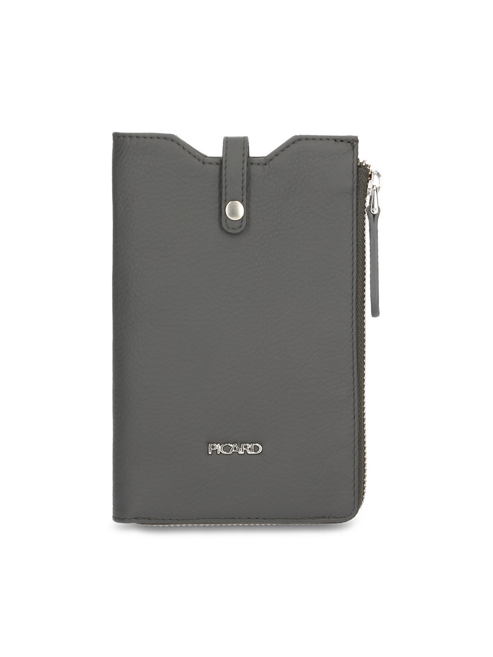 PICARD Handytasche Damen Leder grau strukturiert, ONE SIZE