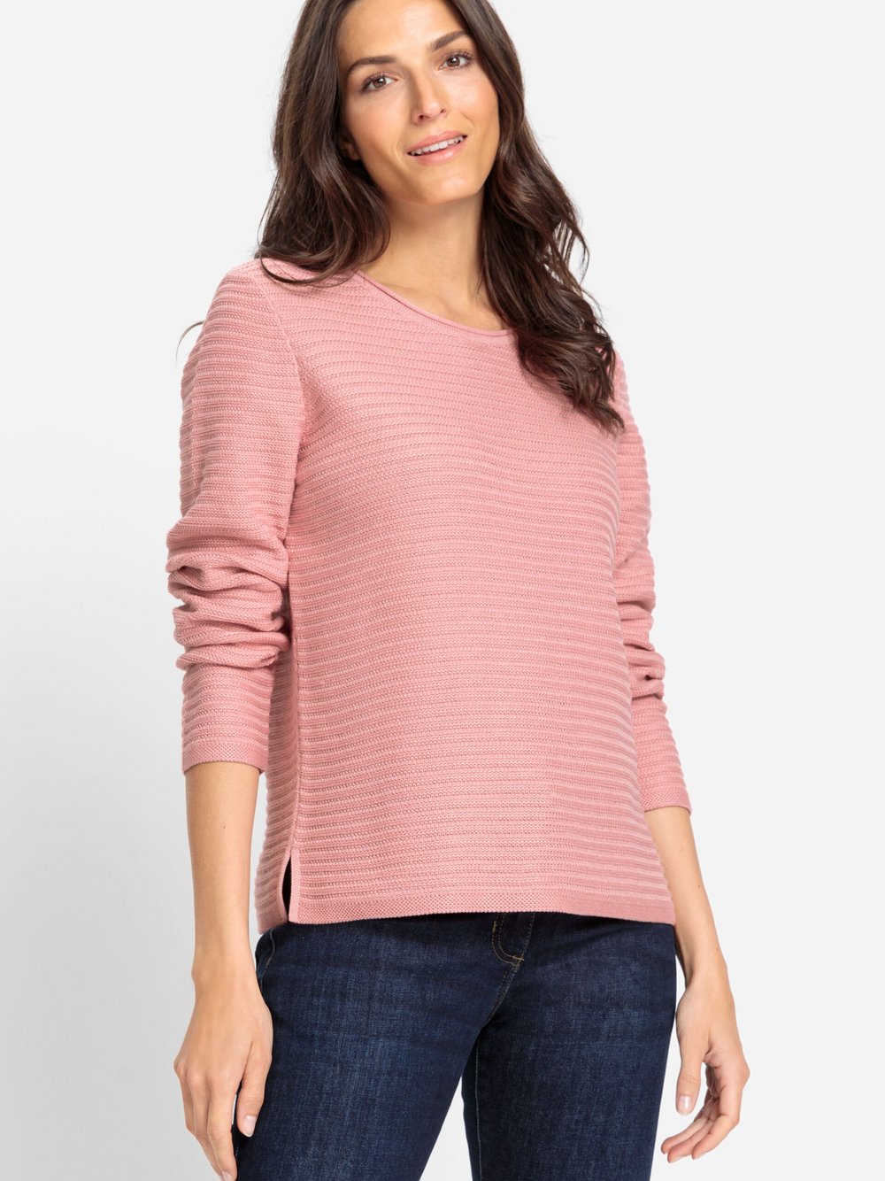 Olsen Pullover Damen Baumwolle rosa, 40