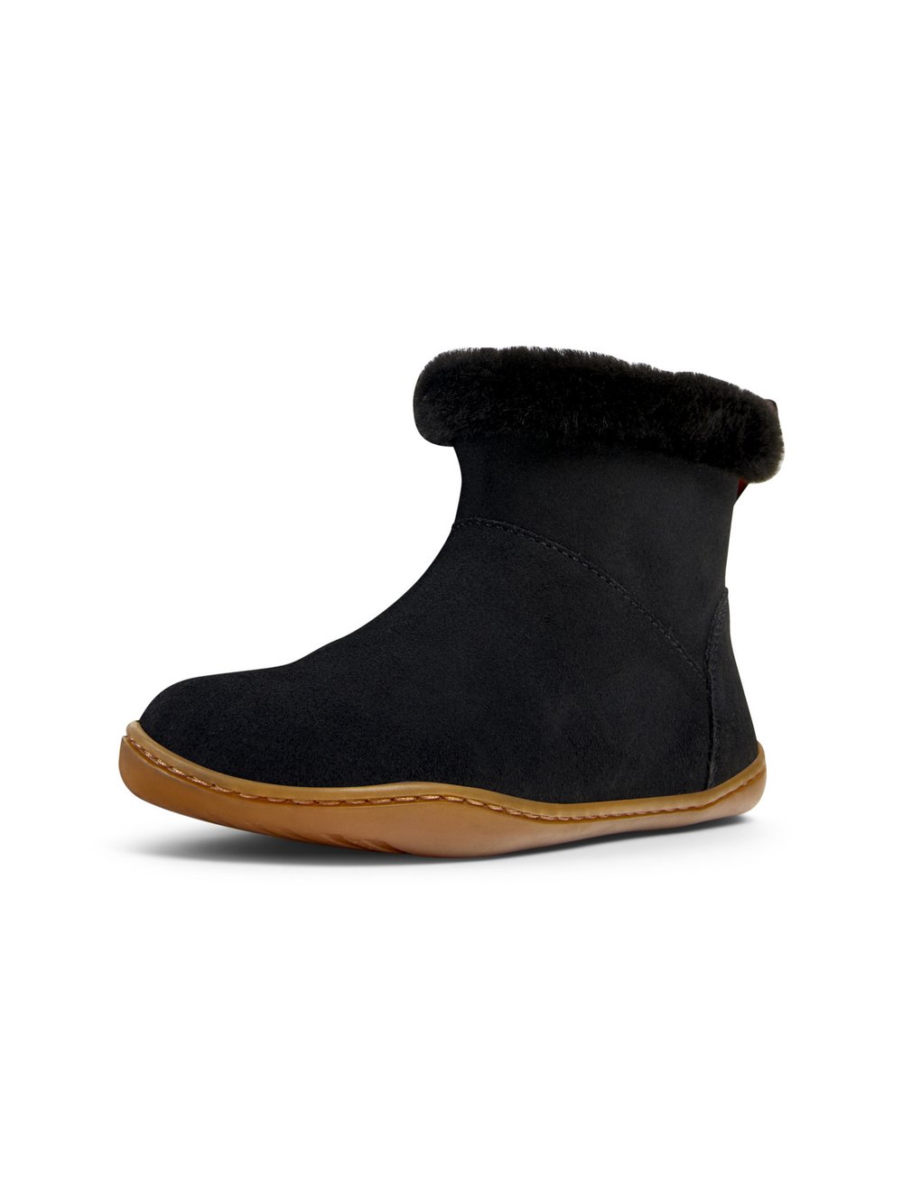 Camper Stiefeletten Kinder Leder schwarz, 33